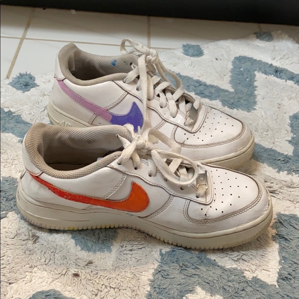 colored airforce ones